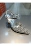 Vollex Women's Stylish Glitter Heeled Evening Dress Shoes - 3