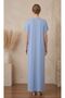 Ladies Rayon Jalabiya Dress- Maxi Dress with Embroidery Work on Neck. - 2