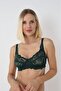 حمالة صدر B Cup Full Cup Dantelli Zümrüt بدون بطانة بدون أسلاك تغطية كاملة أنيقة و يبرز انحناءات الجسم حمالات صدر - 5