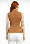 Turtleneck Ribbed Sleeveless Knitwear Blouse - 2