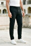 Men's Black Quality Flexible Lycra Ankle Length Fabric Trousers - 2