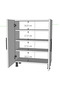Large Multi-Purpose 2-Door Cabinet Bathroom Kitchen Pantry Cabinet Width 70 cm - 4