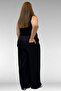 9182-9 Large Size Loose-Fit Jeans with Elastic Waist - Black - 5