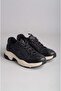Seç 34142 Thick Sole Women's Sneakers Black