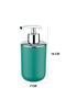 Set of 2 Green, Toothbrush Holder and Liquid Soap Dispenser - Brazilian Model - 5
