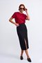 Women's 100% Organic Cotton Relaxed Fit Red Round Neck T-Shirt - 2