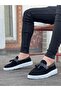 BA0005 Laceless High Sole Black White Sole Arched Classic Tasseled Corcik Men's Shoes