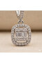 Special Series Zircon Stone Dangle Baguette Steel Earrings - 2.8 cm - 2