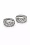 Mirage Pulse Xuping Women's Steel Hoop Earrings Tarnish Resistant Anti-Allergic Silver Color