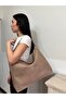 Women's Fulya Model Casual Suede Shoulder Bag - 4