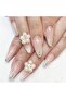 Self Adhesive Pearl Stickers Makeup,White Gems for Eyes Face Nail Temporary Tattoo Gems(4Size) - 4