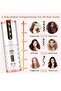 Automatic Curling Iron, White, Cordless Rechargeable, Lcd Display, Fast Heating, Ceramic Barrel