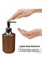 6-Piece Plastic Bathroom Accessory Set with Trash Can & Toilet Brush, Complete Organizer Kit - 5