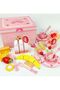 Wooden Tea Party Set,Pretend Play Kitchenware for Girls 3-12 Years Old - 4