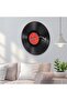 Vinyl Record Wall Clock, Music Theme Decorative Timepiece, Battery Operated Clock - 5