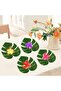 Artificial Tropical Leaves for Hawaiian Party, Jungle Beach BBQ Birthday Decor - 3
