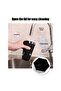 Car Trash Can with Lid, Diamond Pattern Design, Leak-Proof Portable Mini Waste Bin, Black - 3