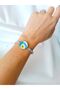 Evil eye bead handmade polymer clay bracelet - 4