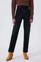 Marlyn High Waist Relaxed Fit Tapered Leg 100% Cotton Grey Women's Jeans - 2