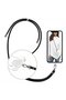 Apple iPhone 12 Mini Transparent Silicone Case with Rope Strap Lilac - 4