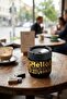 Hello Printed 3 Piece Glass Odorless Ashtray |   Smokeless |   Decorative Glass Ashtray with Anti-Wind Cover |   425 ml |   Black - 7