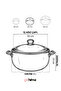 Limon Deep Curved Enamel Pot Set 16-20-24 cm - 3