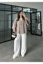 Button Detailed Oversize Shirt Blouse - 5