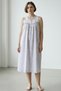 100% Cotton Combed Cotton Atinç Large Size Mother's Nightgown, Hospital, Maternity and Maternity Nightgown with Straps