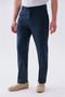 Men's Navy Blue Loose Fit Tie-Waist Trousers - 4