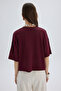 Ripley Half Sleeve Burgundy T-Shirt - 5