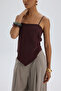 Alytih Triangle Detail Burgundy Crop - 4