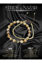 Certified Agate and Hematite Natural Stone Men's Bracelet Set of 2