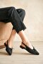 Women's Tosac Lace-Up Ballerinas - Black Suede - 3