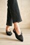 Women's Tosac Lace-Up Ballerinas - Black Suede - 2