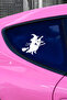 Flying Witch Car Sticker - Witch Car Sticker - Vehicle Sticker 15X13Cm