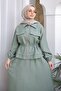 Khaki Jacket Skirt Suit - 3