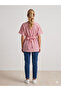 Pregnant Women's Bluz Koton Striped with Breastfeeding Feature - 3