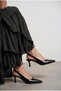 Women's Evening Dress Crocodile Crocodile Leather Pointed Toe 7cm Thin Heels Casual Shoes - 4