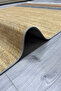 Cotton Series Bordering Antique Patterned Decorative Woven Base Rug in Brown and Gray Tones - 3