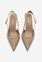 Women's Stiletto Pointed Toe Thick Strap Short Classic Heeled Shoes Riyona Mink - 6