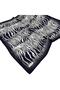 Silk Scarf - 8652438-921 Navy Blue White Twill