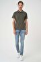 Men's Ts 886 Slim Fit Khaki Sports T-Shirt - 2