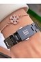 Brand Rose Silver Color Waterproof Women's Wristwatch - With Bracelet Gift - 6