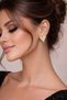 Steel Heart Zircon Stone Earrings Do Not Tarnish.