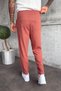 Men's Elastic Waist Boyfriend Fit Pleated Tile Linen Trousers Ke-1600 - 5