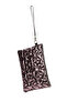Star Embroidered Portfolio Handbag with Wrist Strap, Satin Lined Platinum Clutch Bag - 6