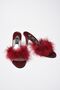 Women's Burgundy Bridal and Dowry Slippers 155b