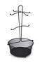 Metal Tea & Coffee Cup Stand-Black- for 6 People •• Coffee Corner Organizer Mug Hanger Metal Fruit Bowl Cup Holder Kitchen Cup Hanger Coffee Capsule Nut Holder Snack Cup Holder Basket - 8