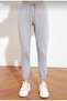 Gray Cotton and Pocketed Women's Tracksuit - 4