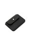 Black Faux Leather Multi-Compartment Women's Card Holder Wallet - Functional Accordion Model Stylish Card Holder